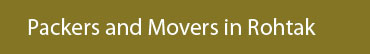 Packers and Movers Rohtak